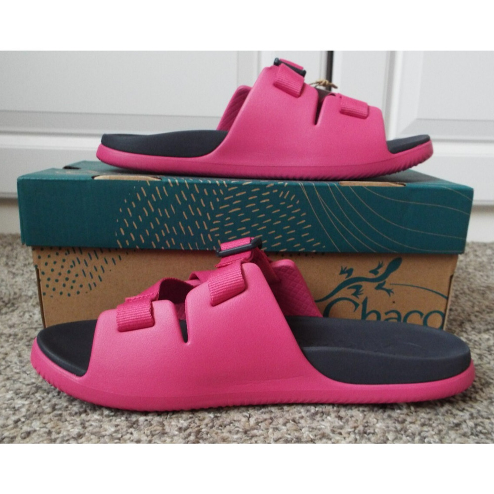 CHACO Slides Kids 6M Pink Chillos Youth Sandals Summer Beach Leisure NWT